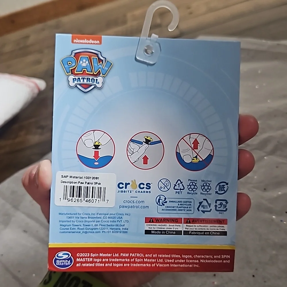 CROCS JIBBITZ PAW PATROL 5 PACK CHARMS: NEW IN PACKAGE